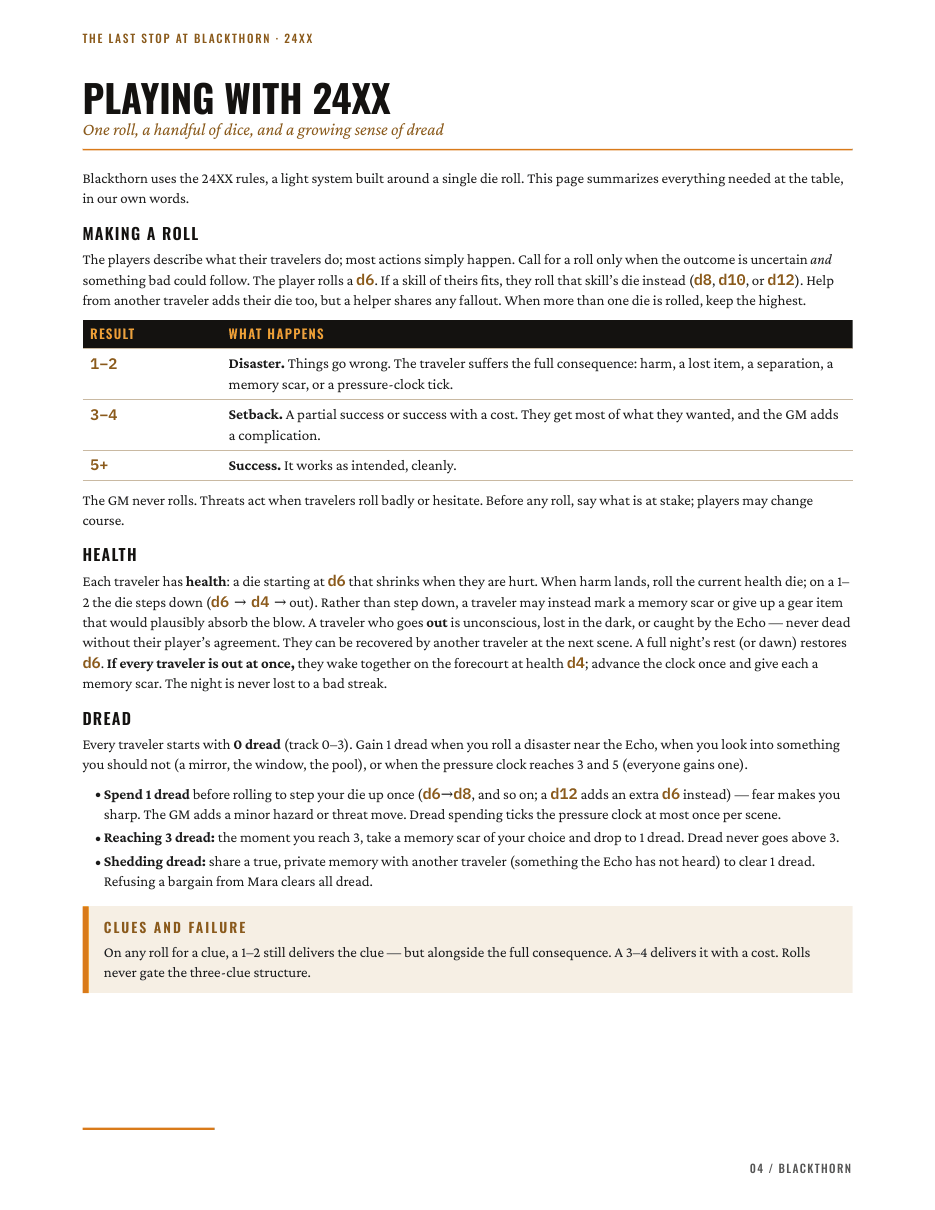Preview page: the 24XX rules summary.